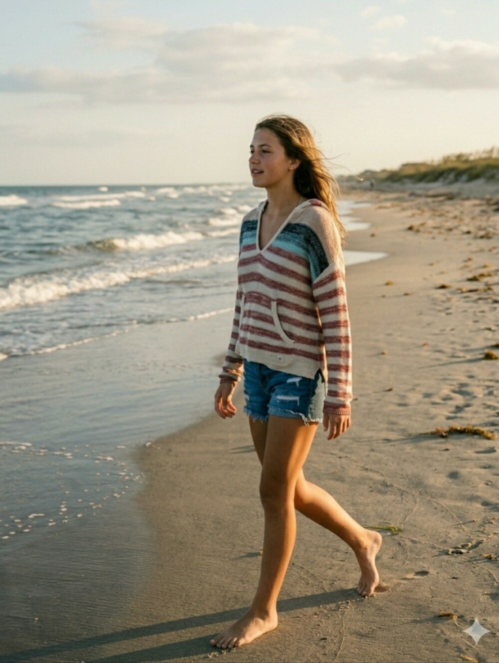 Billabong Baja Beach Hooded Sweater Cotton Blend Size Small